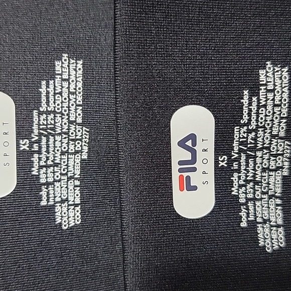 Fila Size XS 2-Pair Knee Length Leggings, Gently Used Condition - Picture 14 of 14